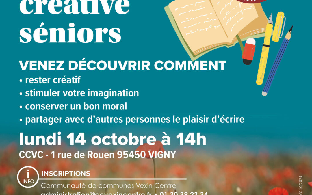 Ateliers d’écriture créative SENIORS