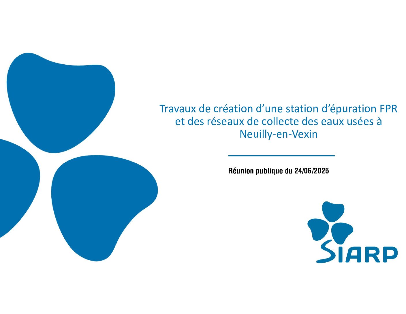 Réunion publique SIARP du 24/06/25 : le support de présentation